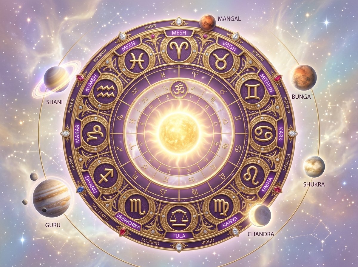 Vedic Astrology Hero Zodiac Wheel
